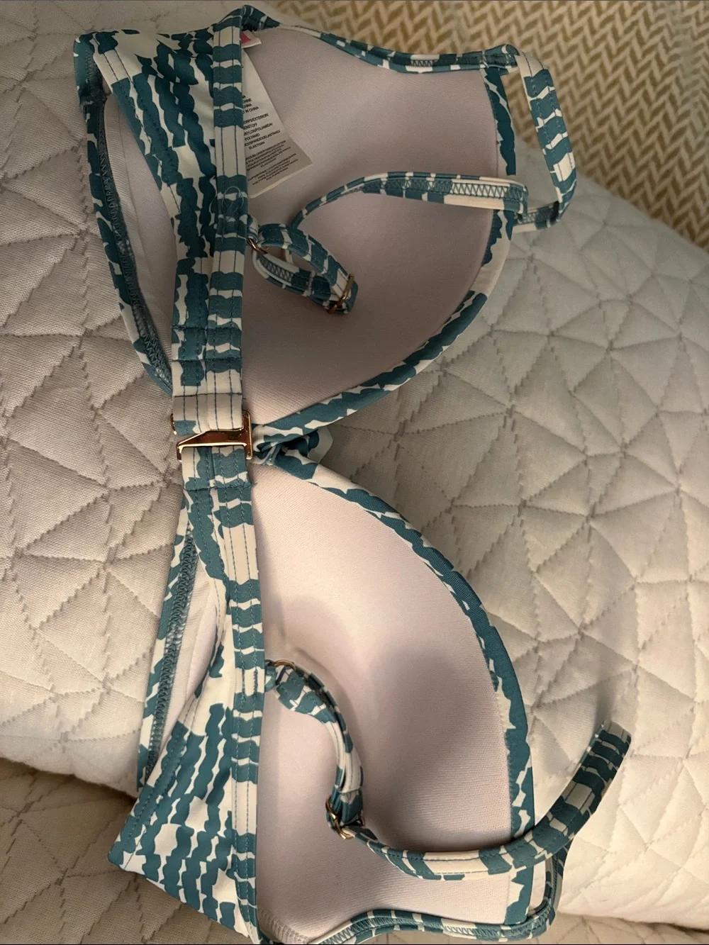 kate spade twist-front bikini top